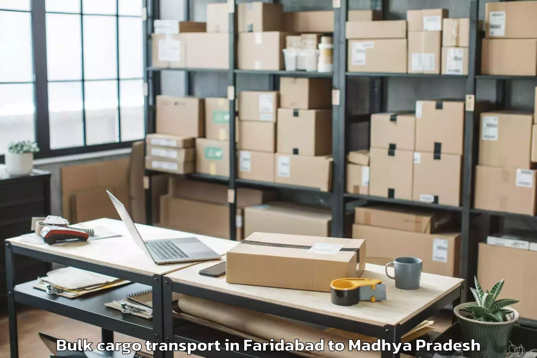 Easy Faridabad to Jiwaji University Gwalior Bulk Cargo Transport Booking